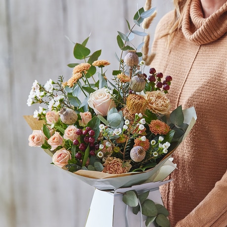 Trending Autumn Bouquet without Lilies Flower Arrangement